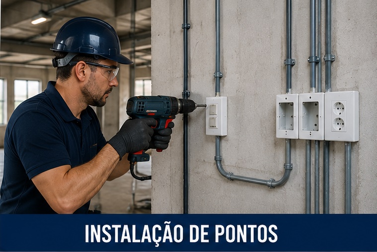 Instalação de pontos