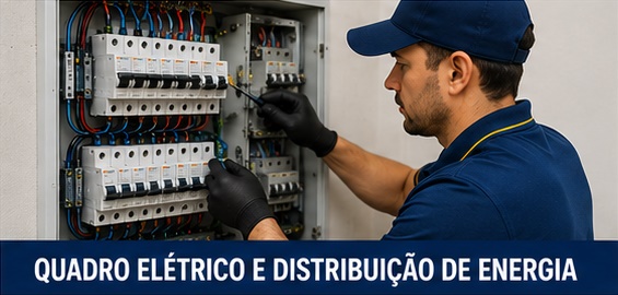 Quadro Elétrico e Distribuição de Energia