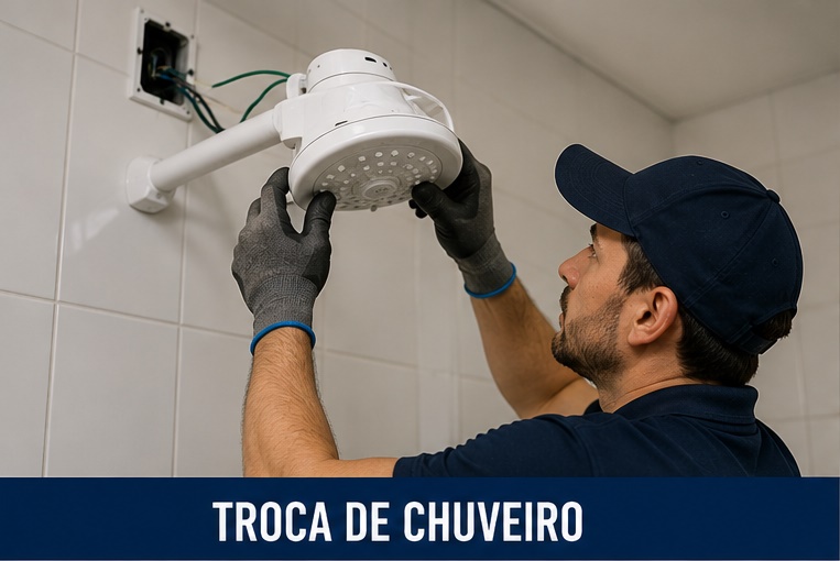 Troca de chuveiro
